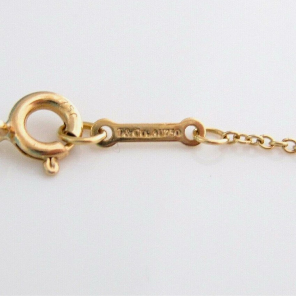 New Tiffany & Co 18K Yellow Gold Butterfly Picasso Pendant Necklace - Picture 5 of 7